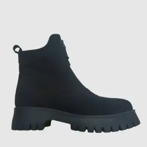 Чорні черевики з замші 5995
